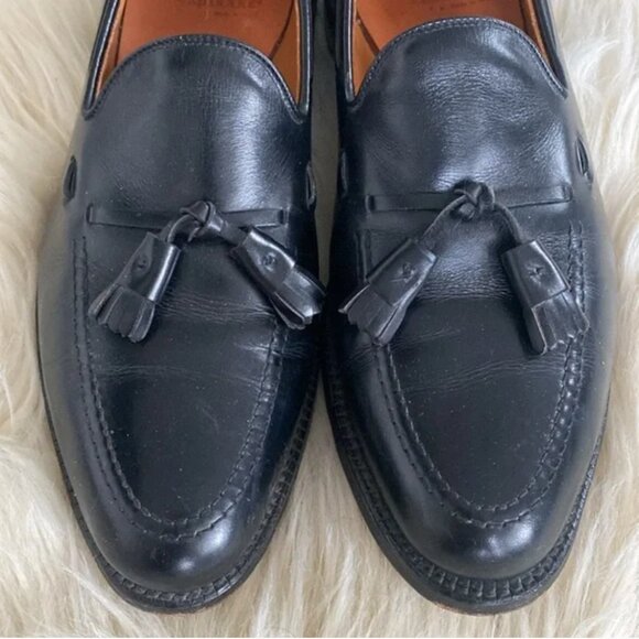 Allen Edmonds Grayson Men\'s Black Leather Tassels Loafers Sz 9.5C Classic Dress main image 8